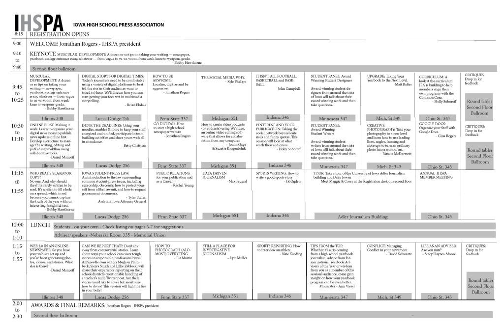 Conference adds more programs