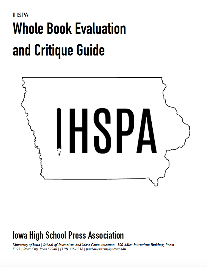 IHSPA Re-Evaluates Evaluation Guide for Whole Book Contest