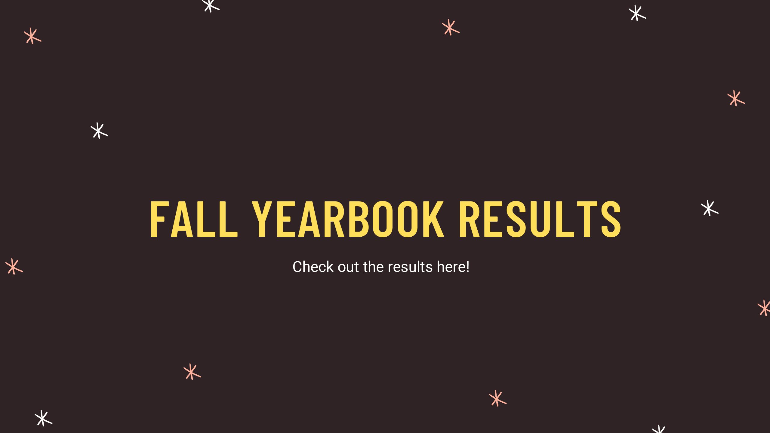 Fall yearbook results in detail